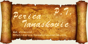 Perica Tanasković vizit kartica